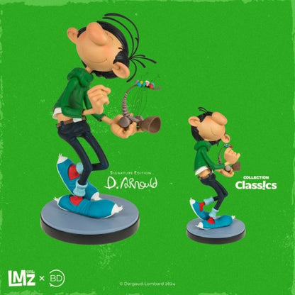 LMZ Collectibles Franquin - Gaston Lagaffe et son petit Gaffophone - Signature Édition