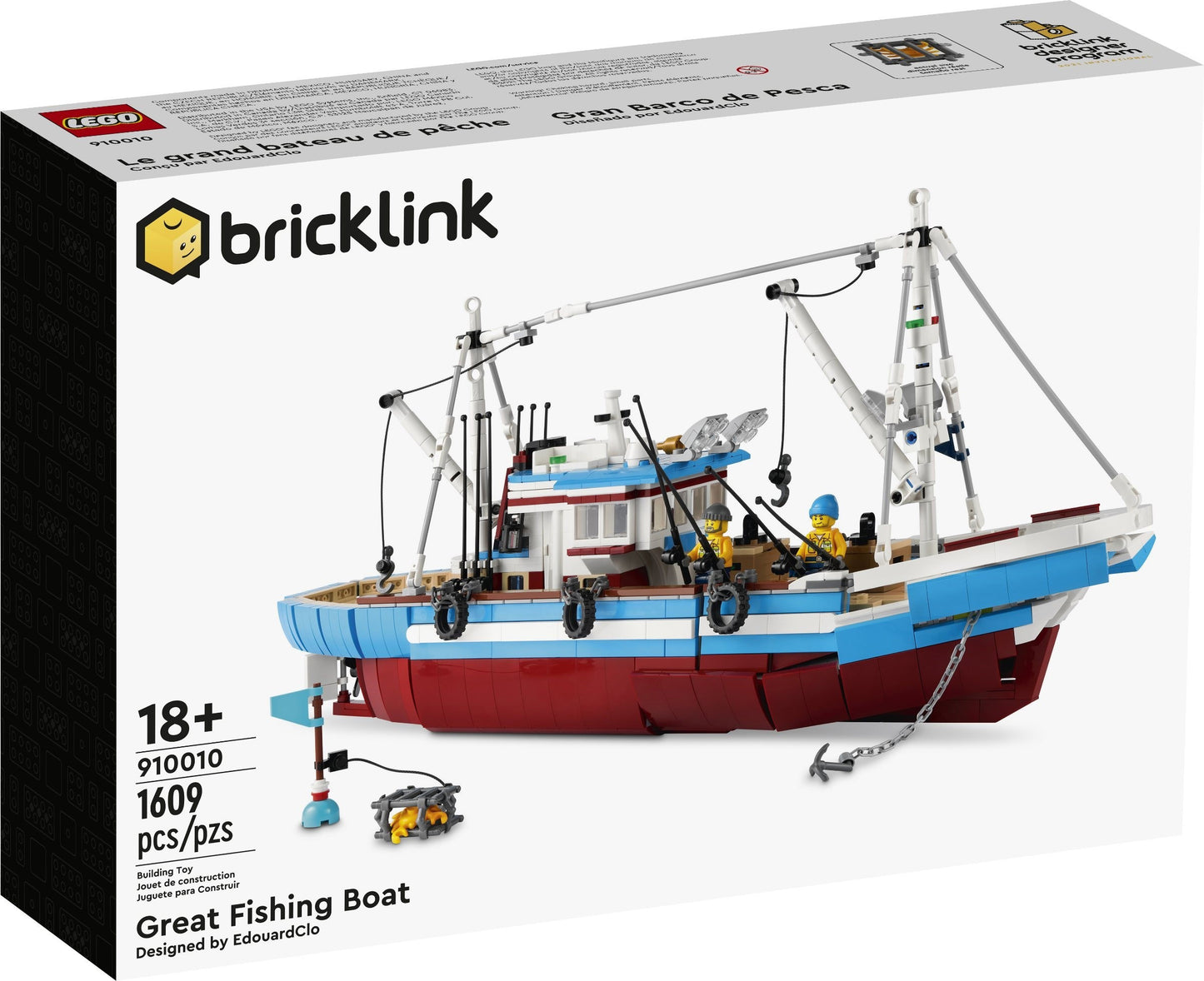 Lego Bricklink - Great Fishing Boat - 910010 - Neuf et scellé