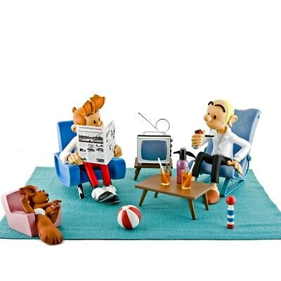 Figures & Vous Spirou, Fantasio et Spip - Scène d’intérieur