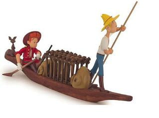 Aroutcheff Spirou et Fantasio - Spirou, Fantasio et Spip en pirogue