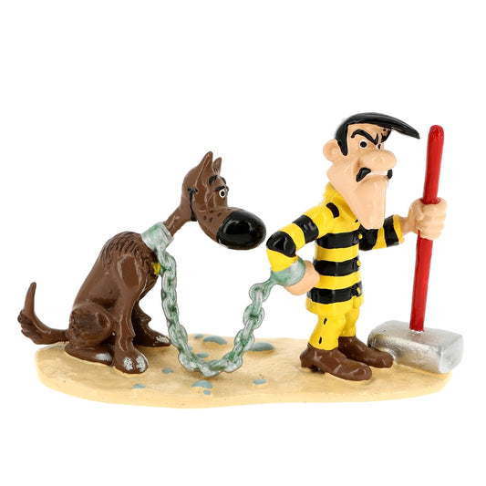 Pixi Morris Lucky Luke - Joe Dalton chained to Rantanplan 