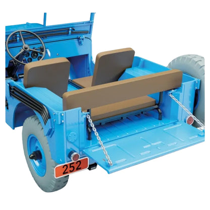 Moulinsart Tintin - Jeep bleue CJ2A "Objectif Lune" - Echelle 1/8
