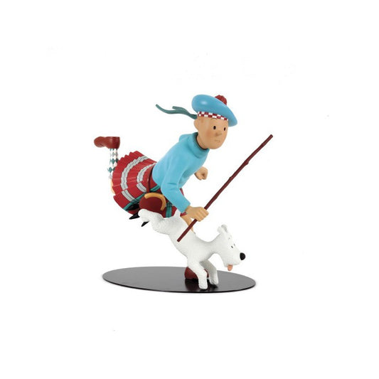 Moulinsart Leblon-Delienne - Tintin écossais - Grande taille 32 cm