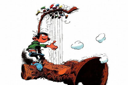 Fariboles Franquin Gaston Lagaffe - Gaston, le Gaffophone customisé