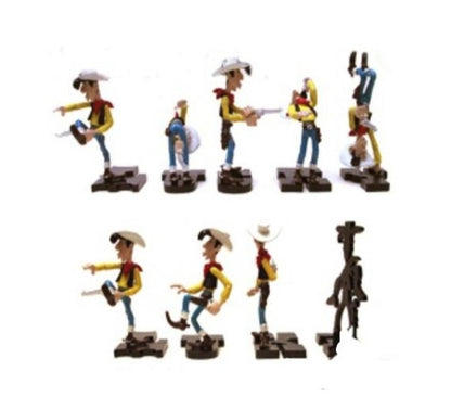 Pixi Morris Lucky Luke - Les 8 positions de tir de Lucky Luke