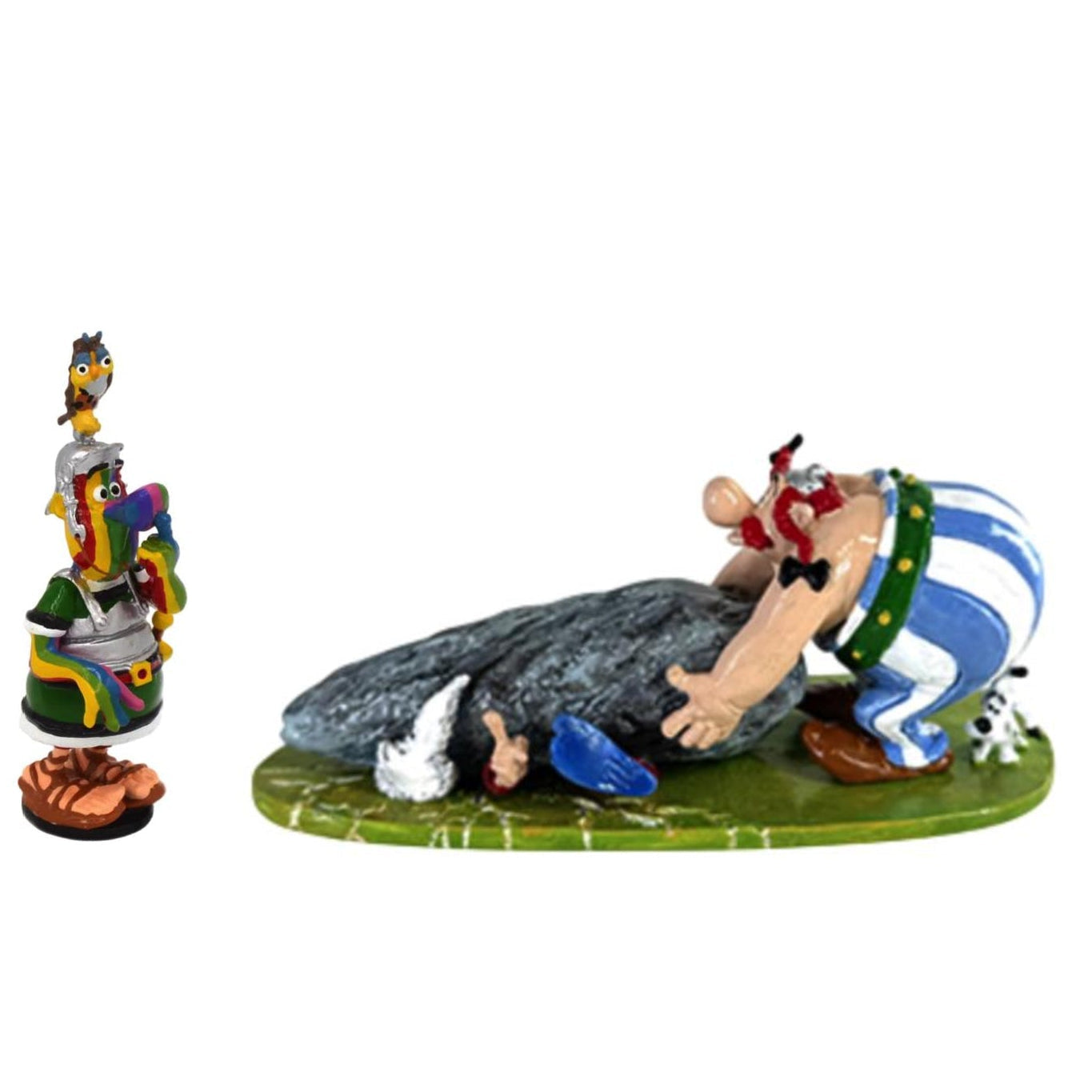 Pixi Uderzo Astérix Obélix - Le Romain arc-en-ciel et Obélix écrasant Amnésix