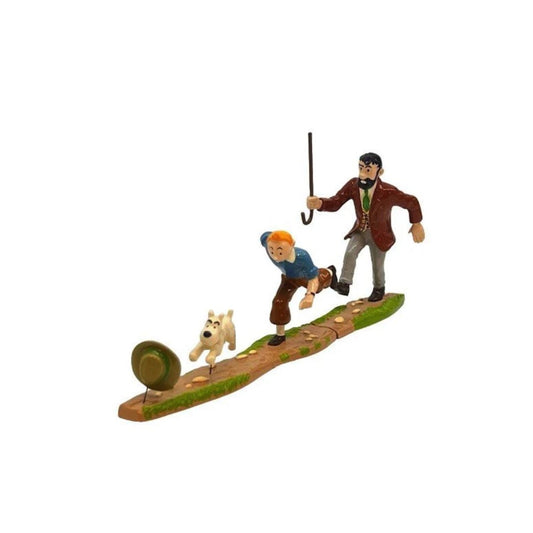 Moulinsart Tintin - Tintin Haddock et Milou poursuite