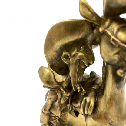 Pixi Morris Lucky Luke - Lucky Luke et Jolly Jumper riant - Atelier Bronze