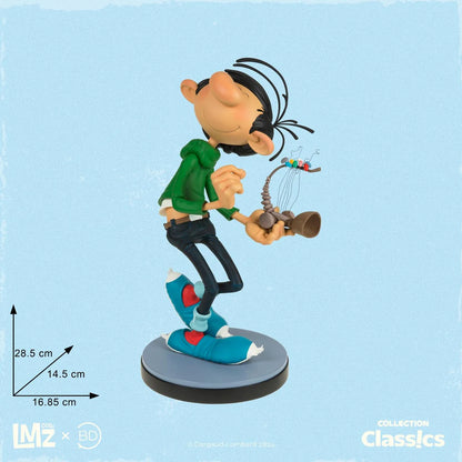 LMZ Collectibles Franquin - Gaston Lagaffe et son petit Gaffophone (En précommande)