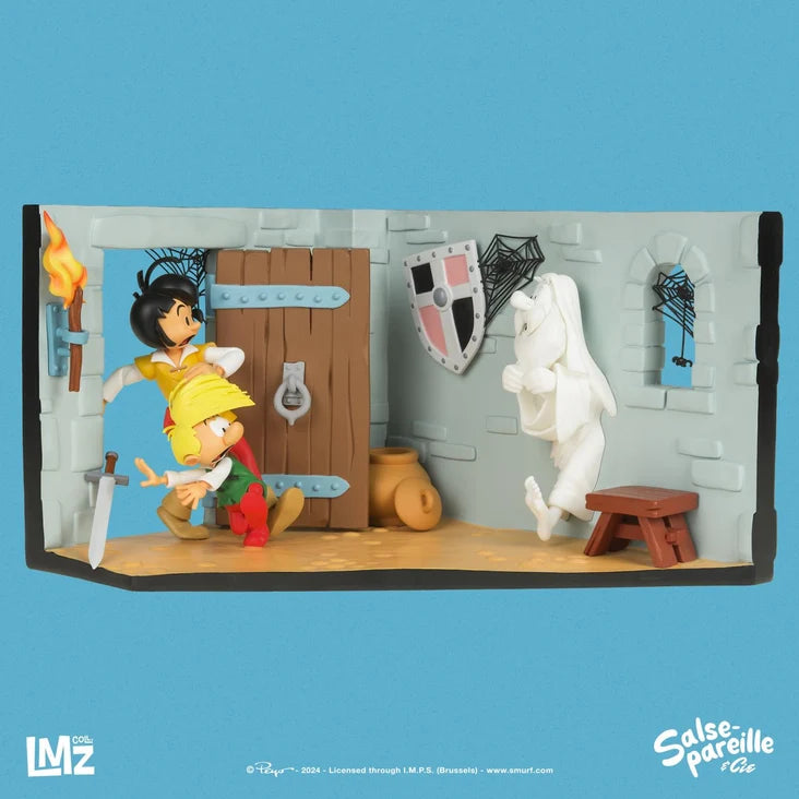 LMZ Collectibles Peyo - Johan, Pirlouit et le fantôme du Sire Aldebert de Baufort