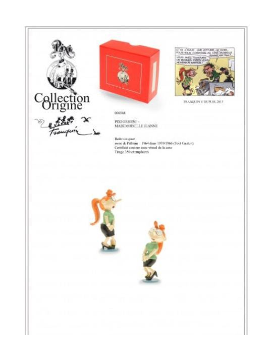 Gaston Lagaffe - Figurine Résine Plastoy - Mlle Jeanne & Mini Robot Rose Et Bleu P Image 494853 Grande Gaston Lagaffe - Figurine Résine Plastoy - Mlle Jeanne & Mini Robot Rose Et Bleu P Image 494853 Grande