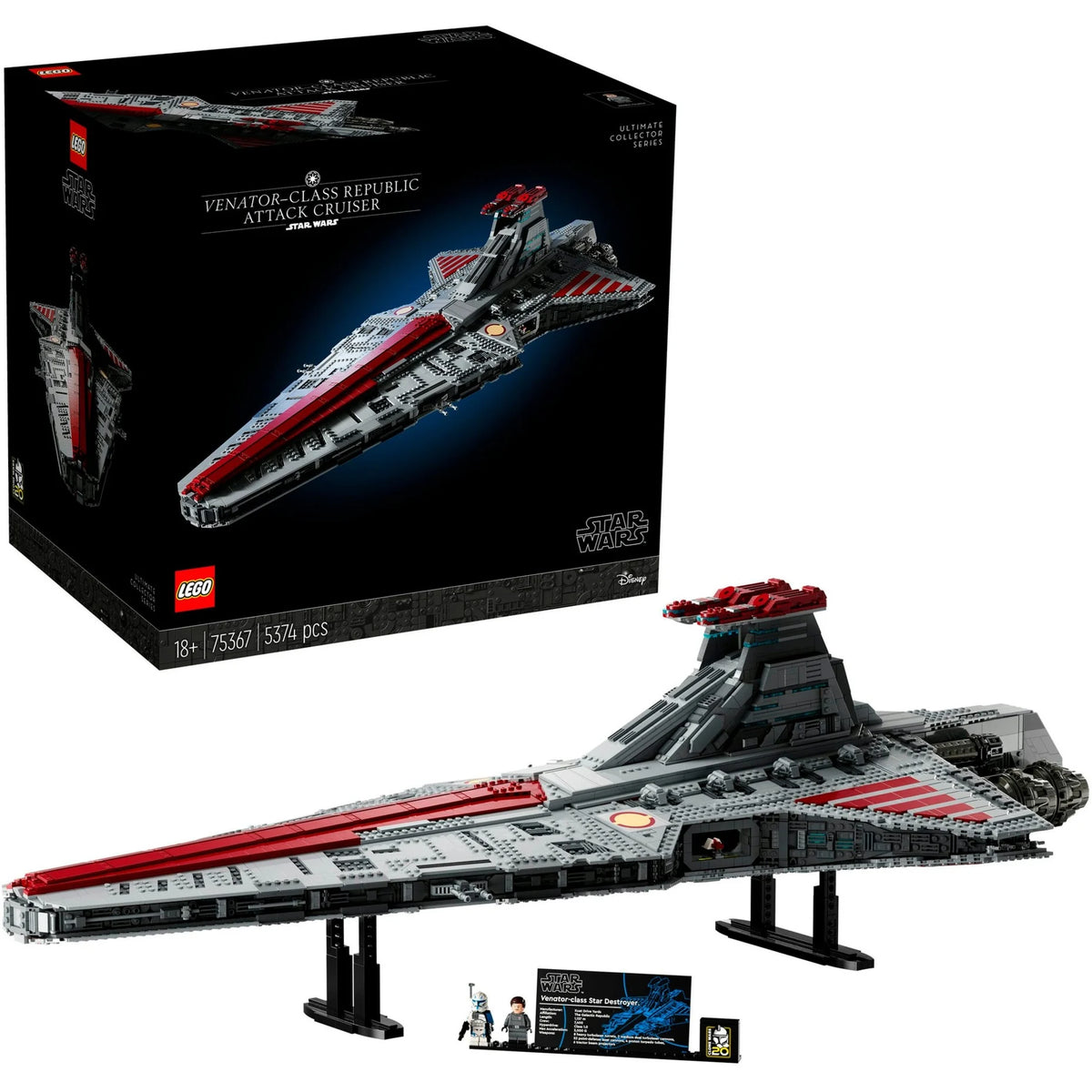 LEGO Star Wars - Le croiseur d’assaut de classe Venator de la République - 75367 - Neuf et scellé