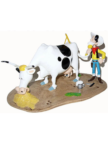 Pixi Morris Lucky Luke - Lucky Luke se rasant avec la queue de la vache