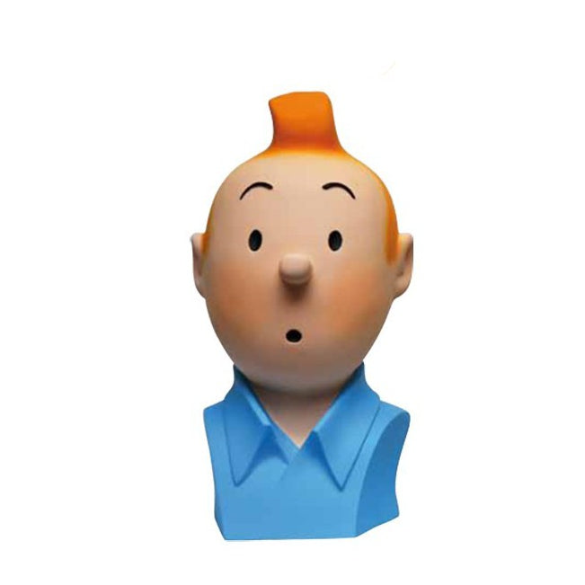 Buste Tintin En Amérique Par Aroutcheff - Sculpture Résine 41 Cm - Neuf