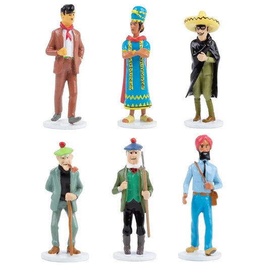 Moulinsart - Tintin greeting card series 12 - 6 figurines 