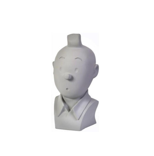 Moulinsart Tintin - Grey monochrome Tintin bust 