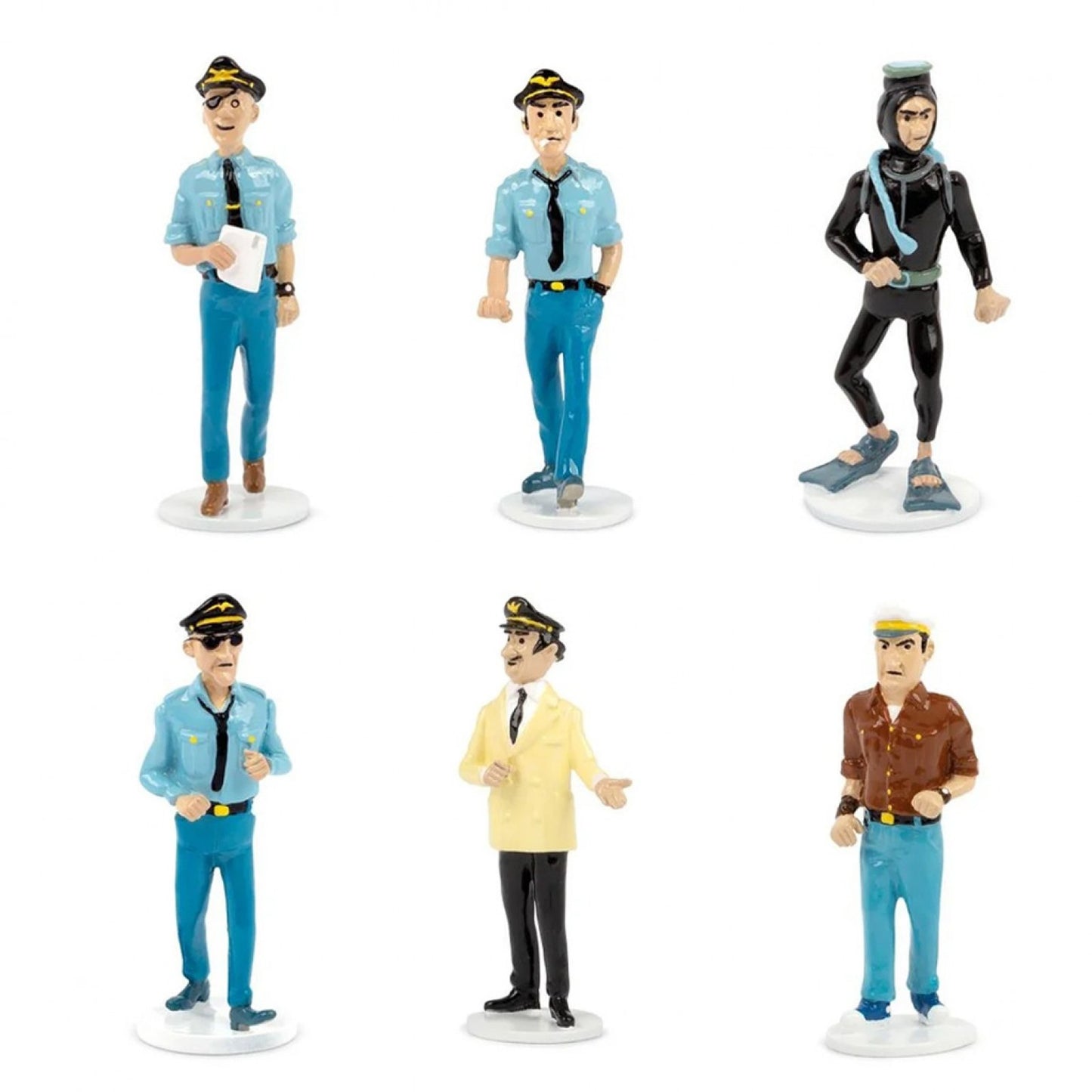 Moulinsart - Tintin greeting card series 12 - 6 figurines 