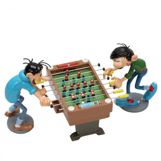 Pixi Franquin Gaston - Gaston Lagaffe et Lebrac jouant au babyfoot