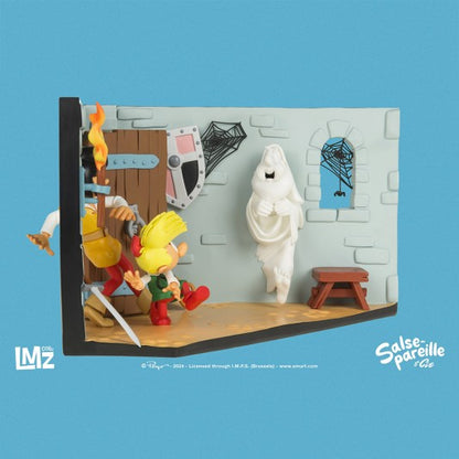 LMZ Collectibles Peyo - Johan, Pirlouit et le fantôme du Sire Aldebert de Baufort
