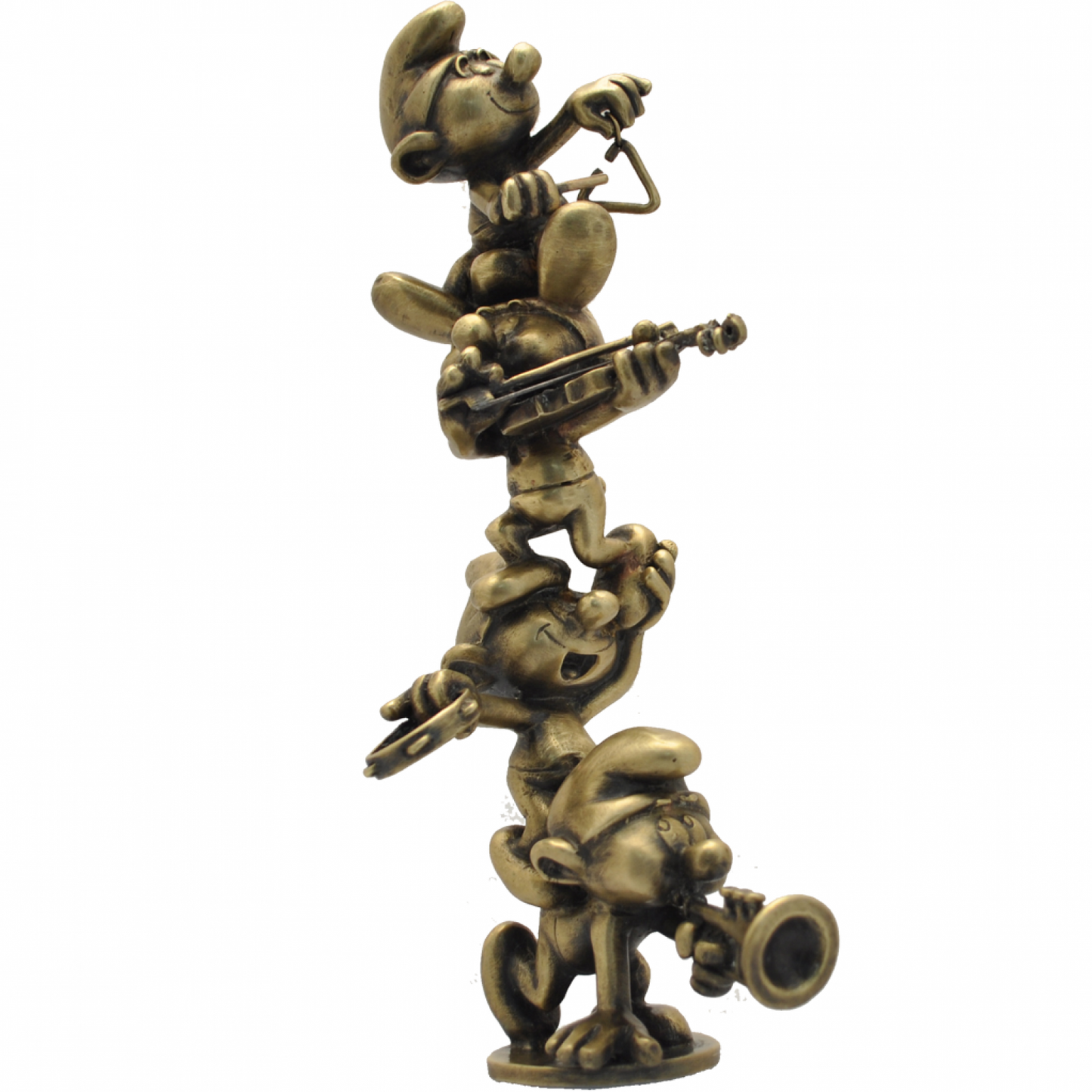 Pixi bronze - The Smurf column - Peyo 