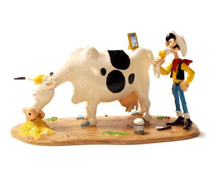 Pixi Morris Lucky Luke - Lucky Luke se rasant avec la queue de la vache