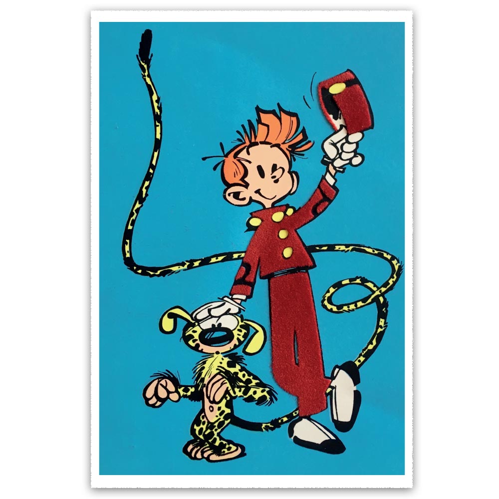 Collector BD Franquin Spirou - Spirou et le Marsupilami - Version patine bronze