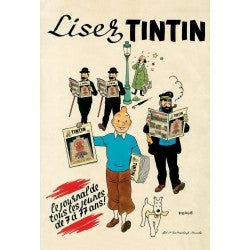 Moulinsart Tintin - Haddock + parapluie "Lisez Tintin"