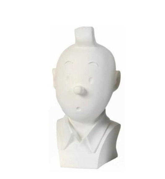 Moulinsart Tintin - Buste Tintin monochrome blanc