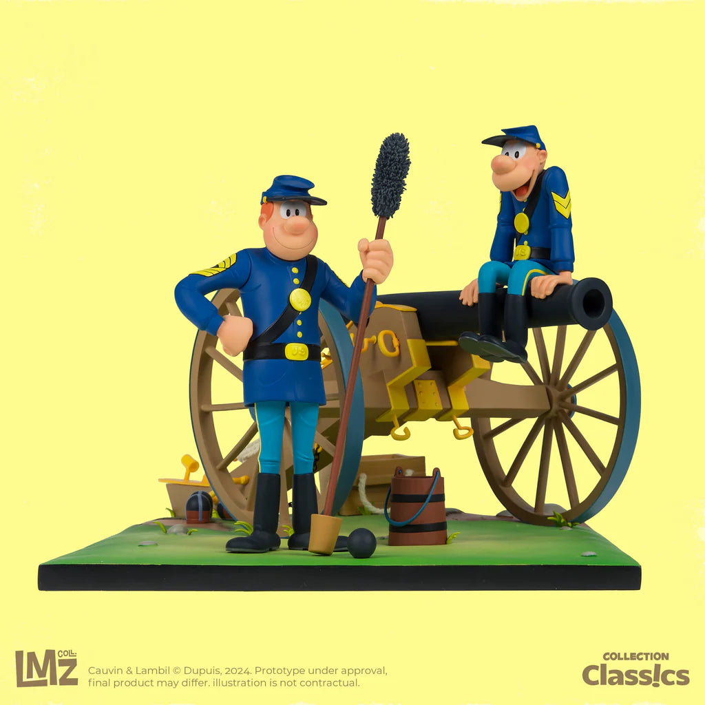 LMZ Collectibles Les Tuniques Bleues - Chesterfield, Blutch et le canon (En précommande)