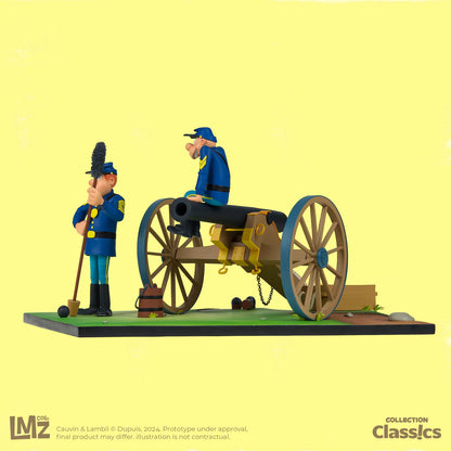 LMZ Collectibles Les Tuniques Bleues - Chesterfield, Blutch et le canon (En précommande)