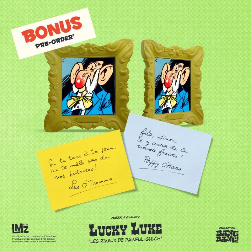 LMZ Collectibles Morris Lucky Luke - Les rivaux de Painful Gulch O'Timmins & O'Hara