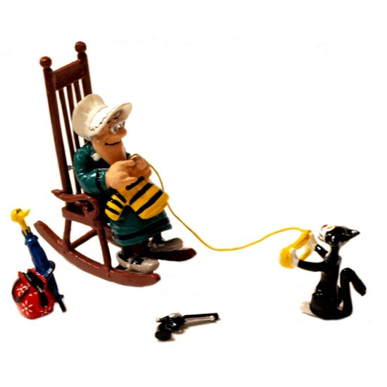 Pixi Morris Lucky Luke - Ma Dalton tricotant dans son rocking chair