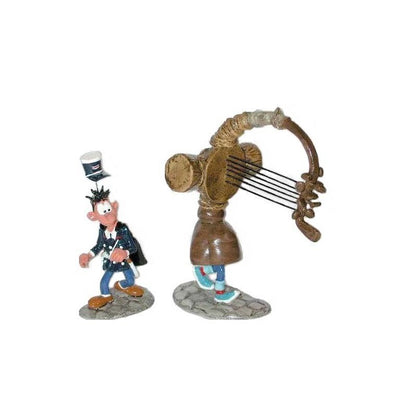 Pixi Franquin Gaston Lagaffe - Gaston portant son gaffophone et Longtarin