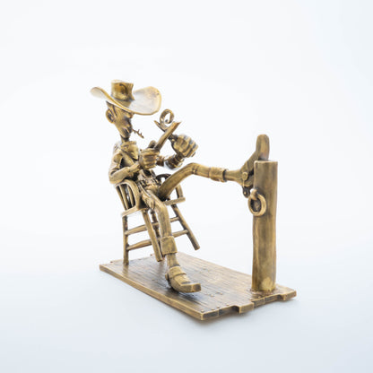 Pixi Morris Lucky Luke - Lucky Luke se balance - Atelier Pixi bronze