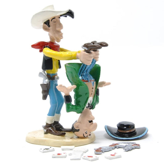 Pixi Morris Lucky Luke - Lucky Luke secouant le tricheur par les pieds