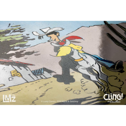 LMZ Collectibles Lucky Luke - Plaque émaillée Tortillas pour les Dalton 48 cm x 44 cm (En précommande)