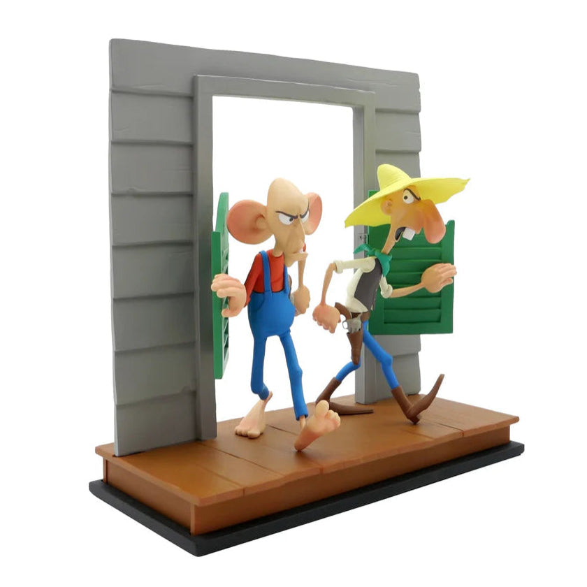 LMZ Collectibles Morris Lucky Luke - Les rivaux de Painful Gulch O'Timmins & O'Hara