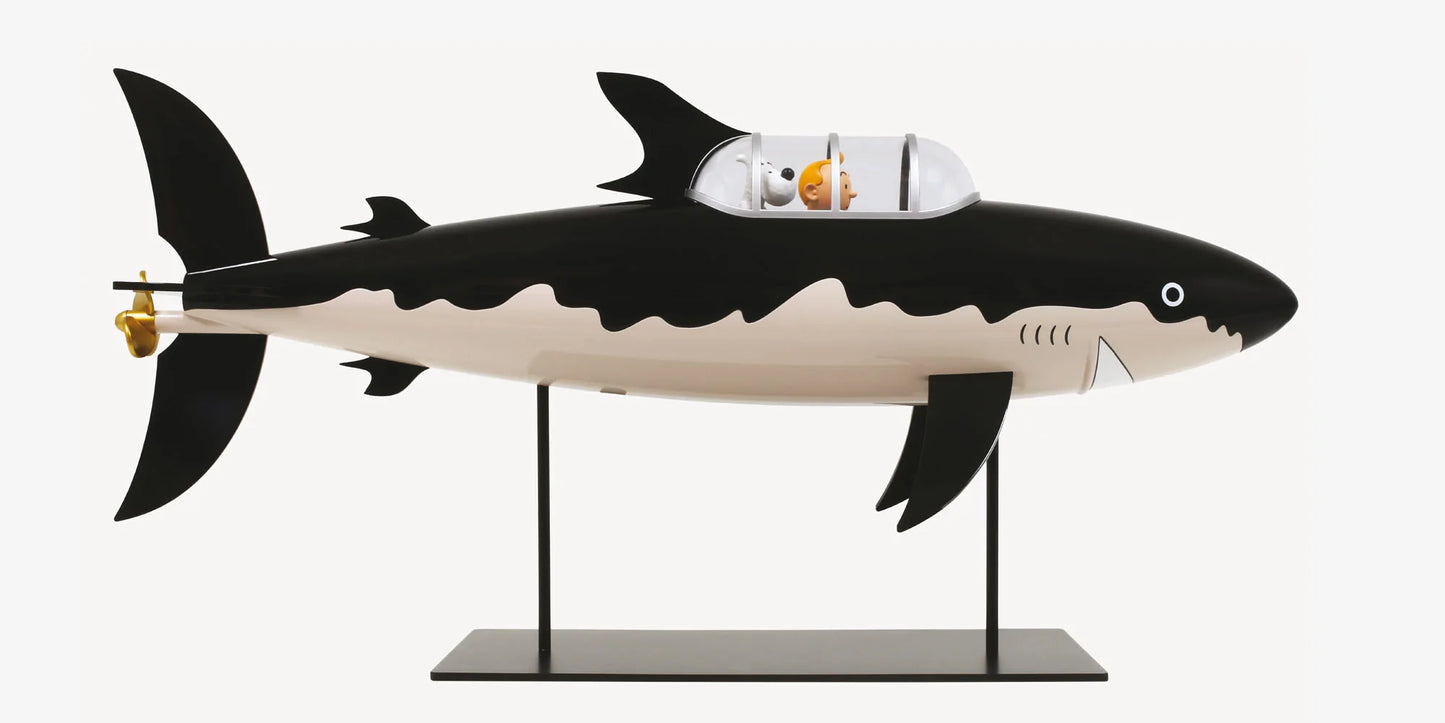 Tintin the shark submarine 77 cm