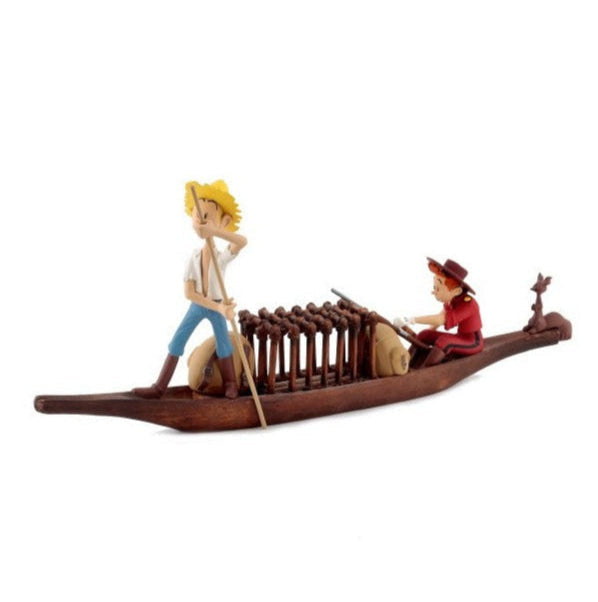 Aroutcheff Spirou et Fantasio - Spirou, Fantasio et Spip en pirogue
