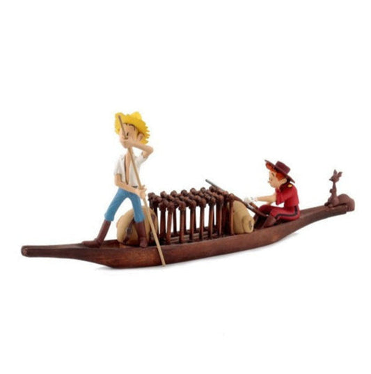 Aroutcheff Spirou et Fantasio - Spirou, Fantasio et Spip en pirogue