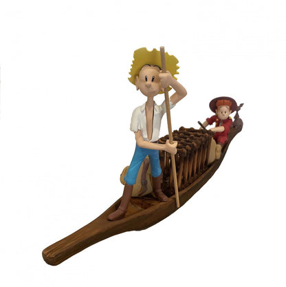 Aroutcheff Spirou et Fantasio - Spirou, Fantasio et Spip en pirogue