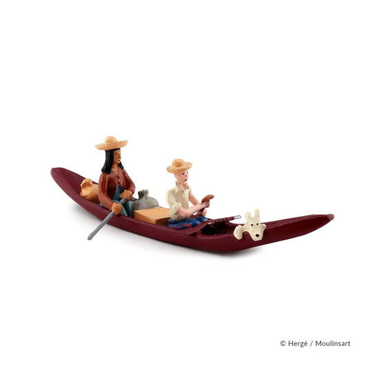 Pixi Tintin - Tintin and Snowy in a canoe The Broken Ear - 1st series 