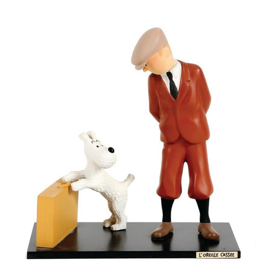 Leblon-Delienne Tintin jumping over the tree trunk 