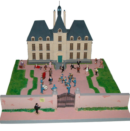 Moulinsart Pixi Tintin - Scène complète du Château de Moulinsart et de la fanfare